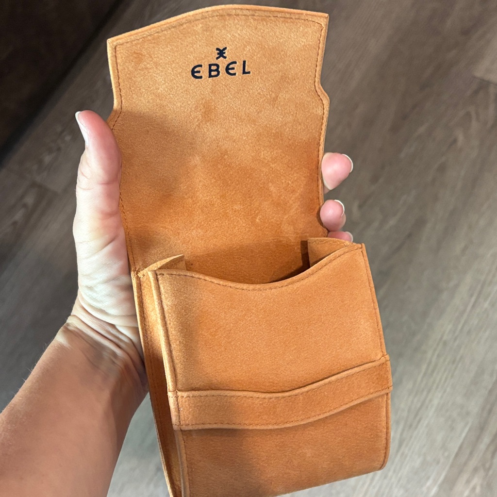 Ebel Suede Leather Watch Pouch — image 2 of 7